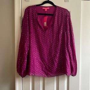 Lilly Pulitzer Aaron silk top M